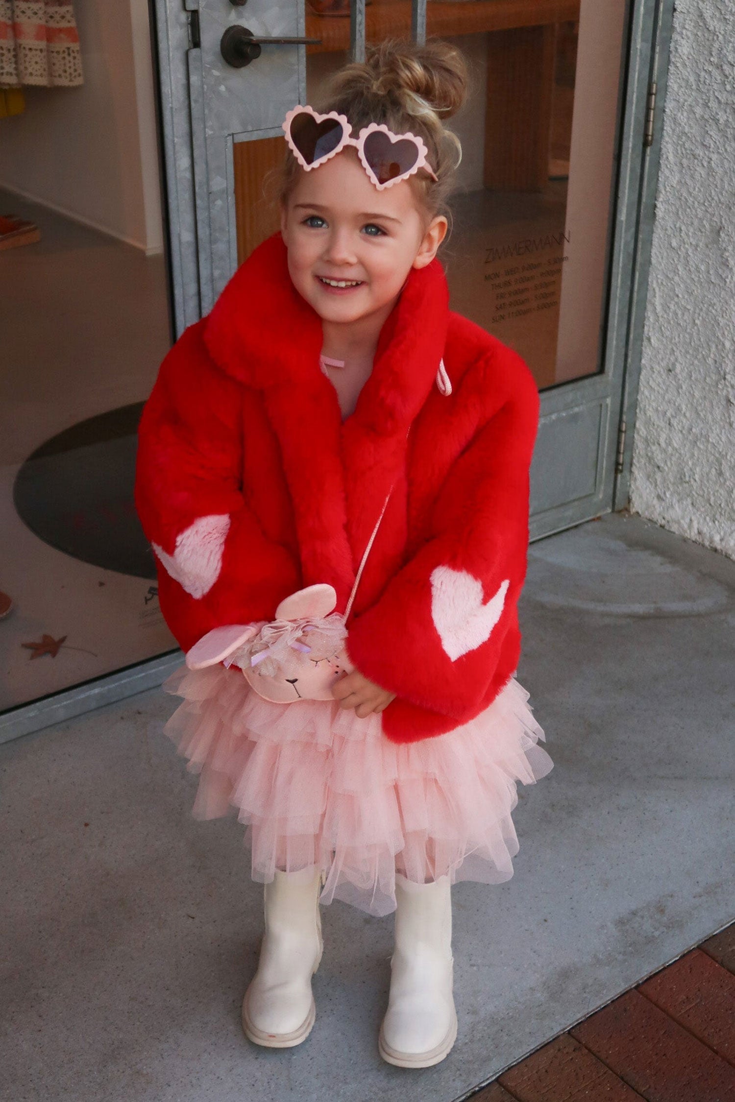 Queen Of Hearts Mini Reverse Coat - Mode & Affaire