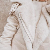 Lulu Biker Jacket in Stone