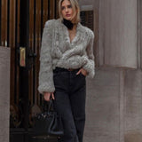 Cascade Jacket in Light Grey - Mode & Affaire