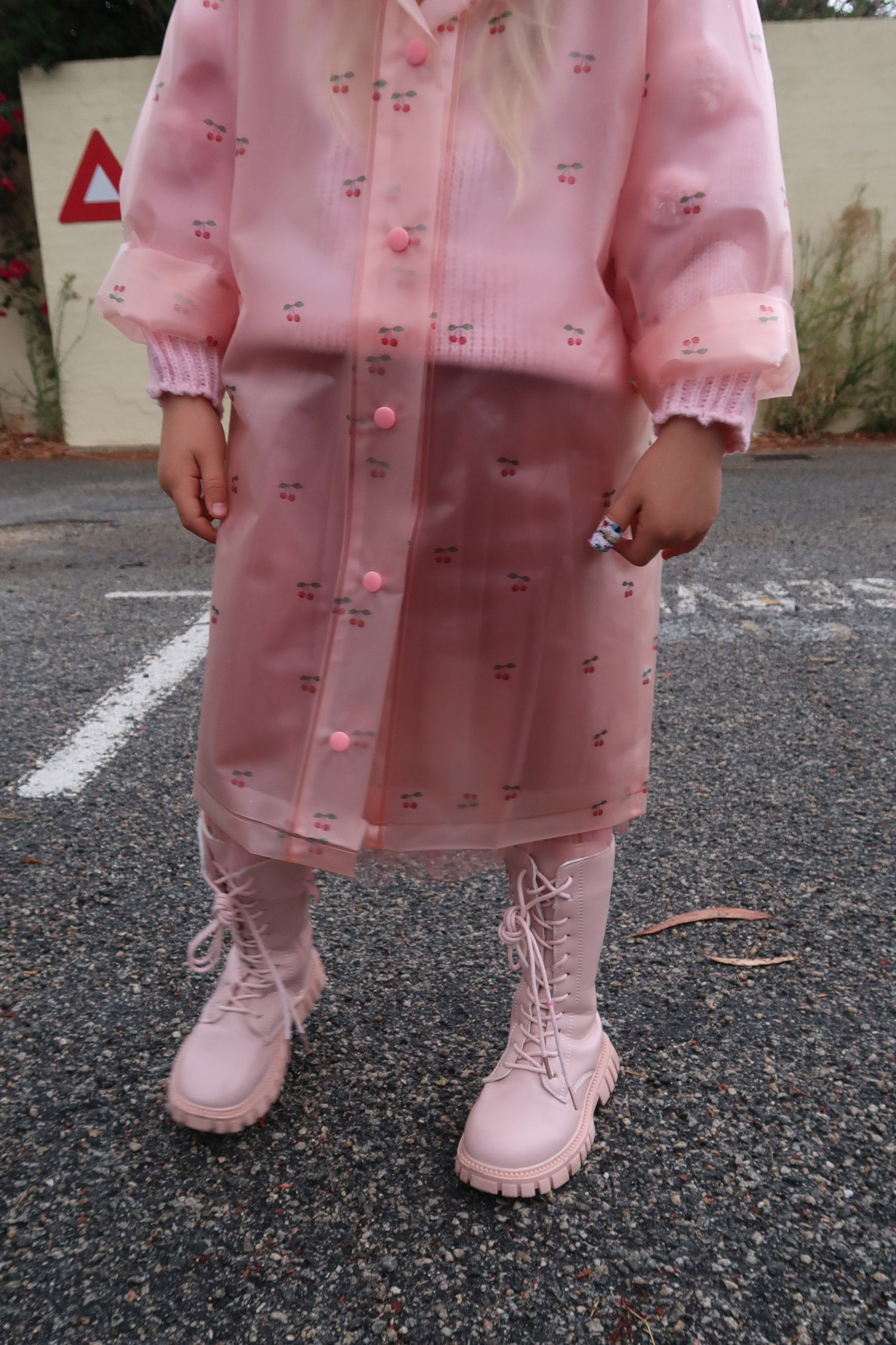Cherry Blossom Raincoat - Mode & Affaire