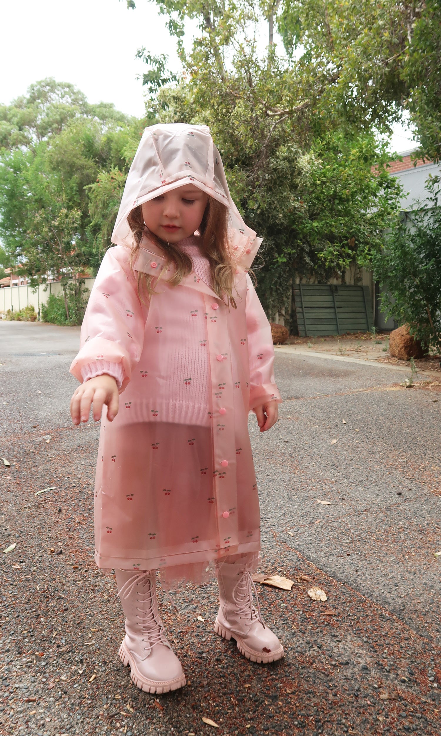 Cherry Blossom Raincoat - Mode & Affaire