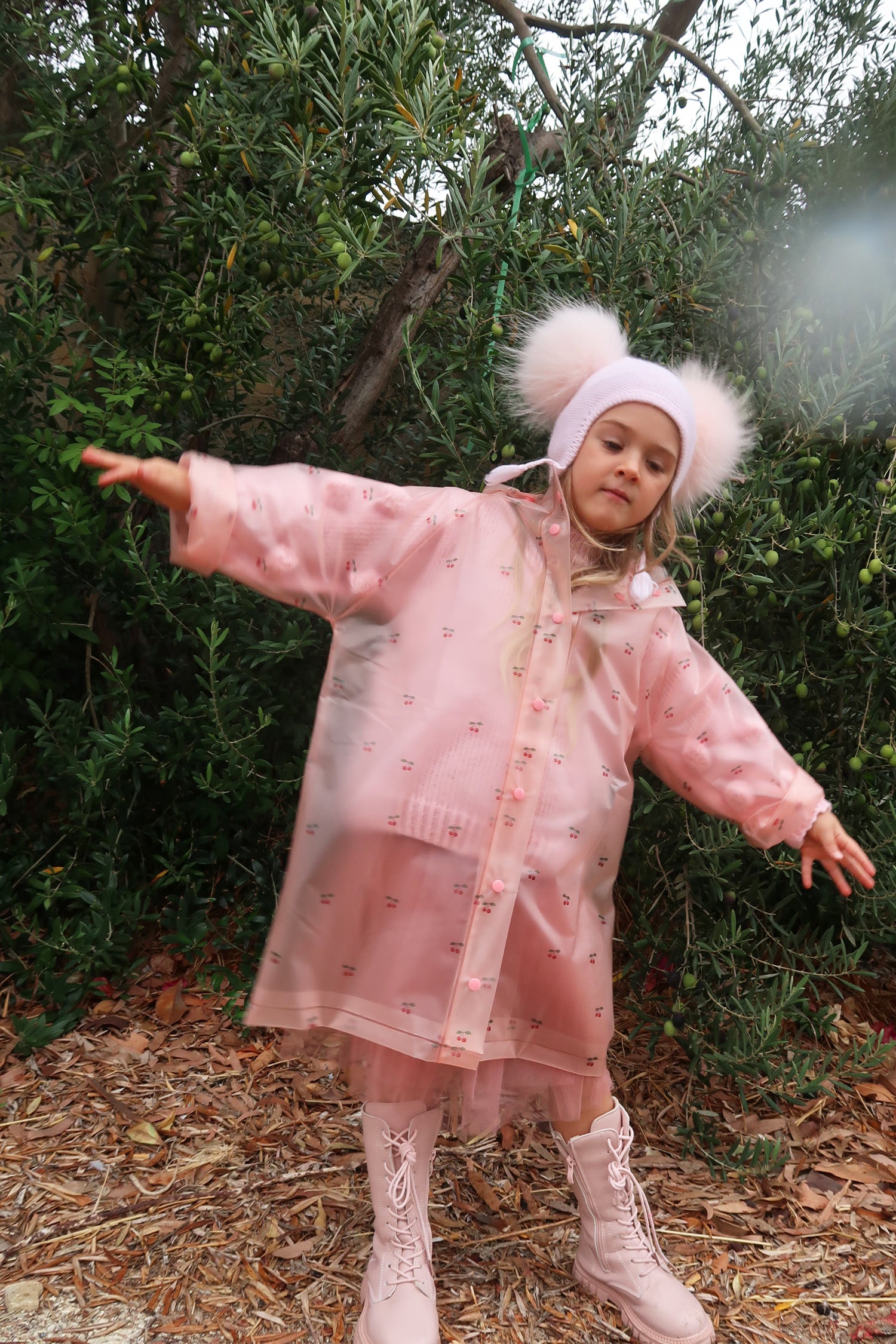 Cherry Blossom Raincoat - Mode & Affaire