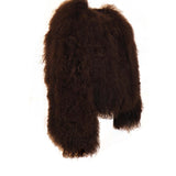 Evangelista Mongolian Fur Shrug Jacket