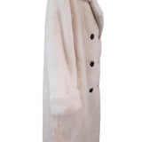 Willow Faux Fur Coat in Créme