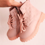 Festival Boots in Dusty Pink