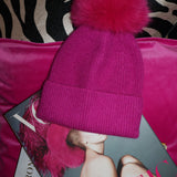 Après Shocking Pink Pom Pom Beanie