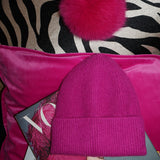Après Shocking Pink Pom Pom Beanie