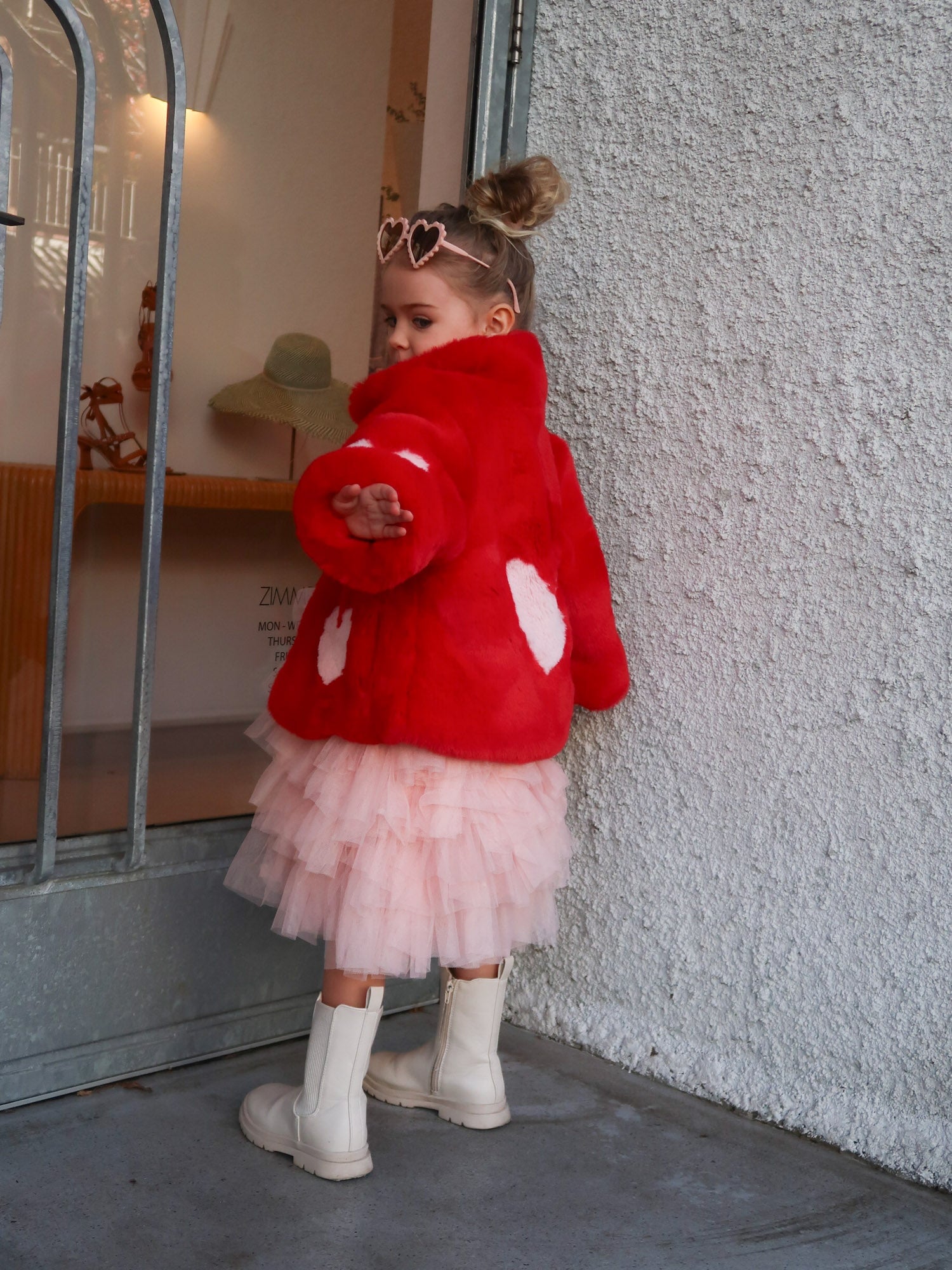 Queen Of Hearts Mini Reverse Coat - Mode & Affaire