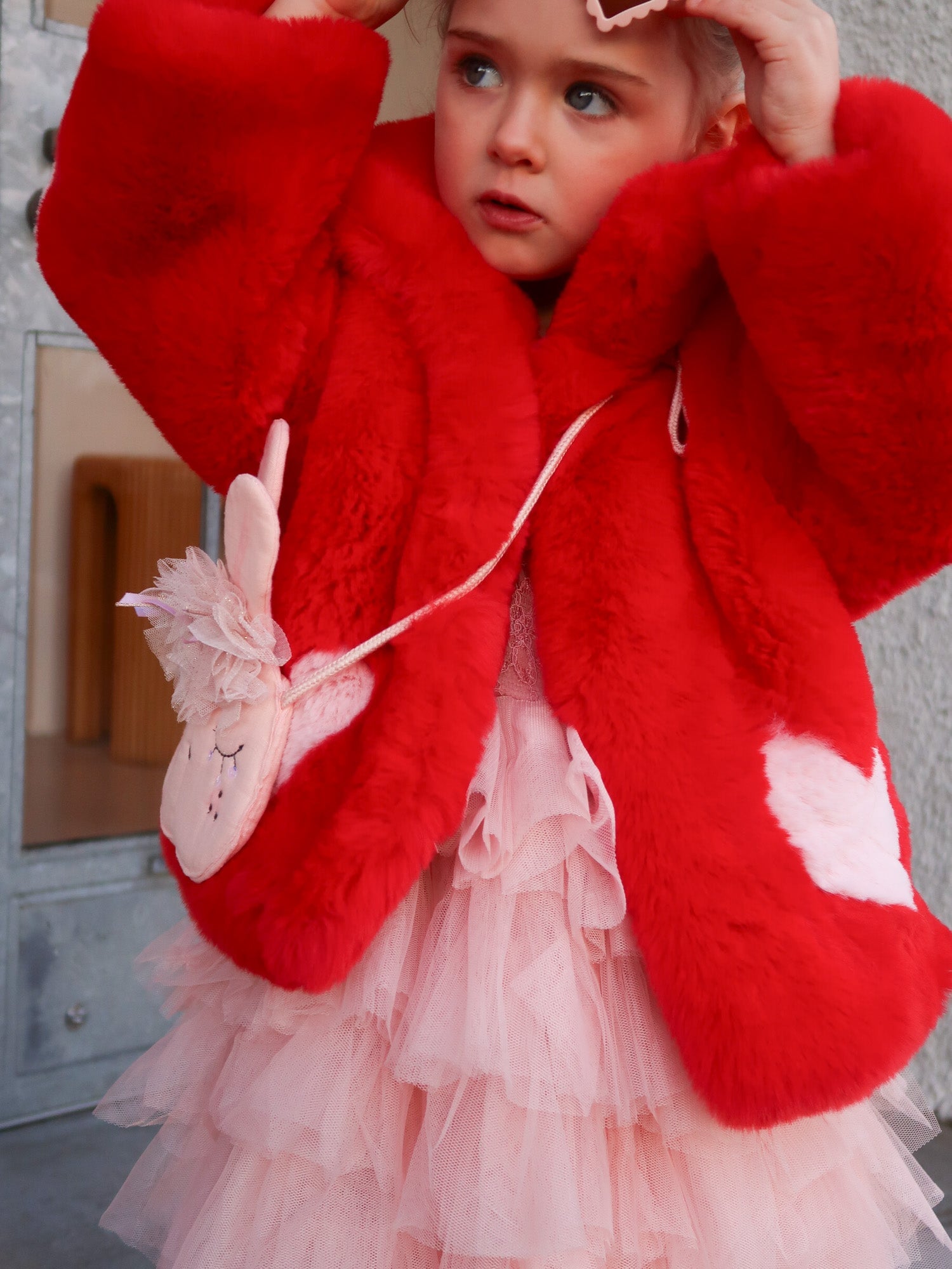 Queen Of Hearts Mini Reverse Coat - Mode & Affaire
