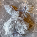 Ellie Newborn Romper & Bonnet in Dove - Mode & Affaire