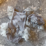 Ellie Newborn Romper & Bonnet in Dove - Mode & Affaire