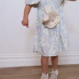 Mila Girls Floral Summer Dress in Bluebell