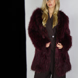 Exotique Long Coat Merlot