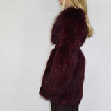 Exotique Long Coat Merlot