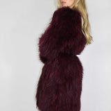 Exotique Long Coat Merlot