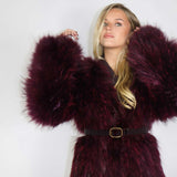 Exotique Long Coat Merlot
