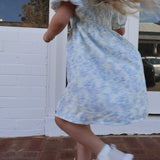 Mila Girls Floral Summer Dress in Bluebell
