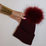 Après Angora Beanie Bordeaux