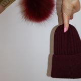 Après Angora Beanie Bordeaux