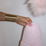 Après Cashmere Beanie With Pom Pom in Ballet