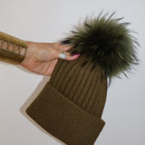 Après Angora Pom Pom Beanie Olea