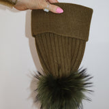 Après Angora Pom Pom Beanie Olea