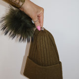 Après Angora Pom Pom Beanie Olea
