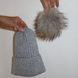 Après Winter Beanie Hat Silver Fox