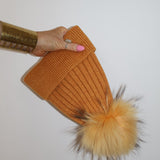 Après Angora Beanie in Chartreuse