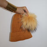Après Angora Beanie in Chartreuse