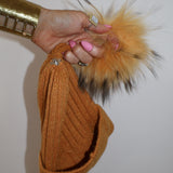Après Angora Beanie in Chartreuse