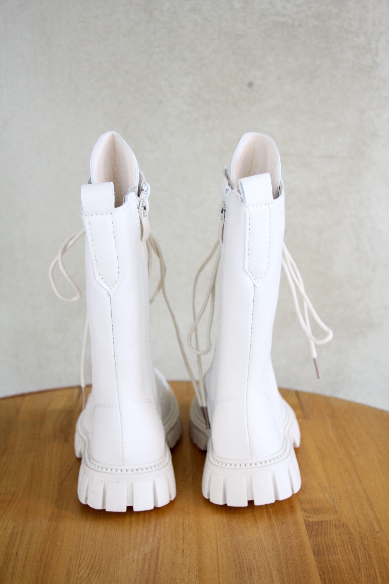 Kids Knee High Boots Chalk - Mode & Affaire