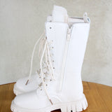 Kids Knee High Boots Chalk - Mode & Affaire