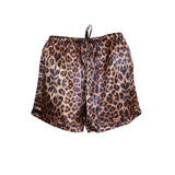 Into The Wild Satin Shorts Leopard