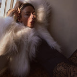 Elodie White Fur Jacket