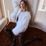 Elodie White Fur Jacket