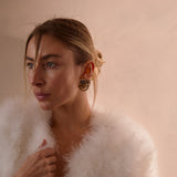 Plume White Feather Jacket in Snow