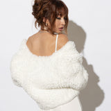 Macie Faux Fur Jacket in Snow