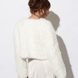 Macie Faux Fur Jacket in Snow