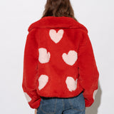 Queen Of Hearts Cropped Jacket Ruby