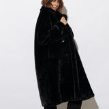 Willow Black Faux Fur Coat