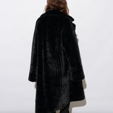 Willow Black Faux Fur Coat