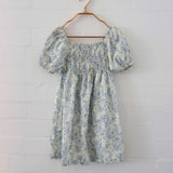 Mila Girls Floral Summer Dress in Bluebell