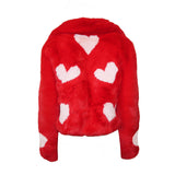 Queen Of Hearts Reverse Cropped Coat - Mode & Affaire