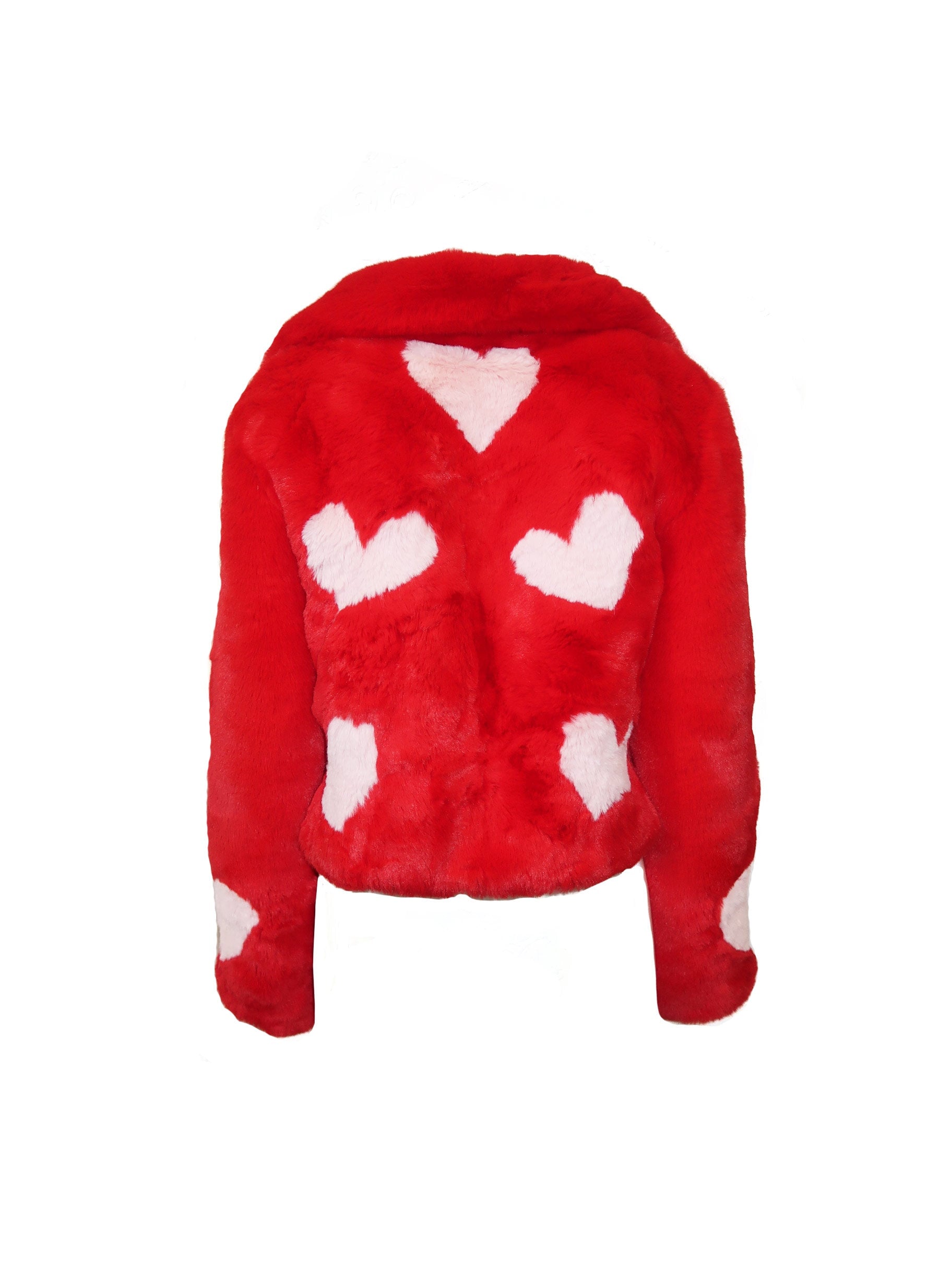 Queen Of Hearts Reverse Cropped Coat - Mode & Affaire