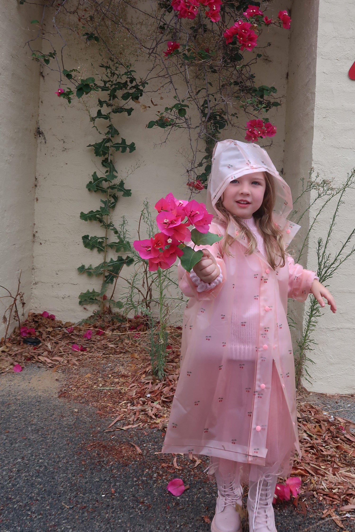 Cherry Blossom Raincoat - Mode & Affaire