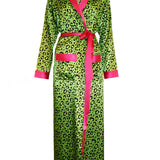 Neon Leopard Robe + Slipper Bundle