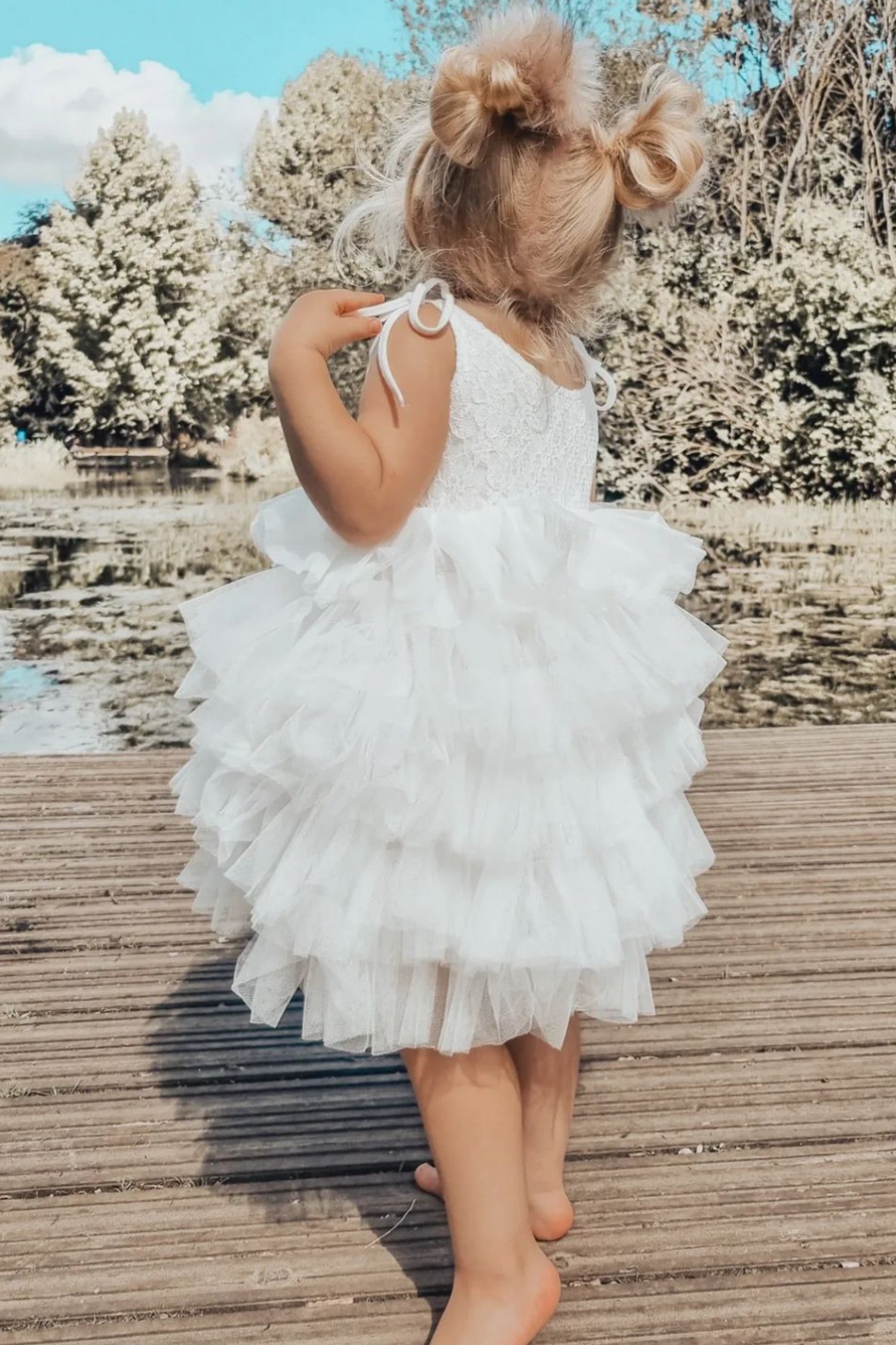 Tilly Tulle Tutu Dress in Snowflake - Mode & Affaire