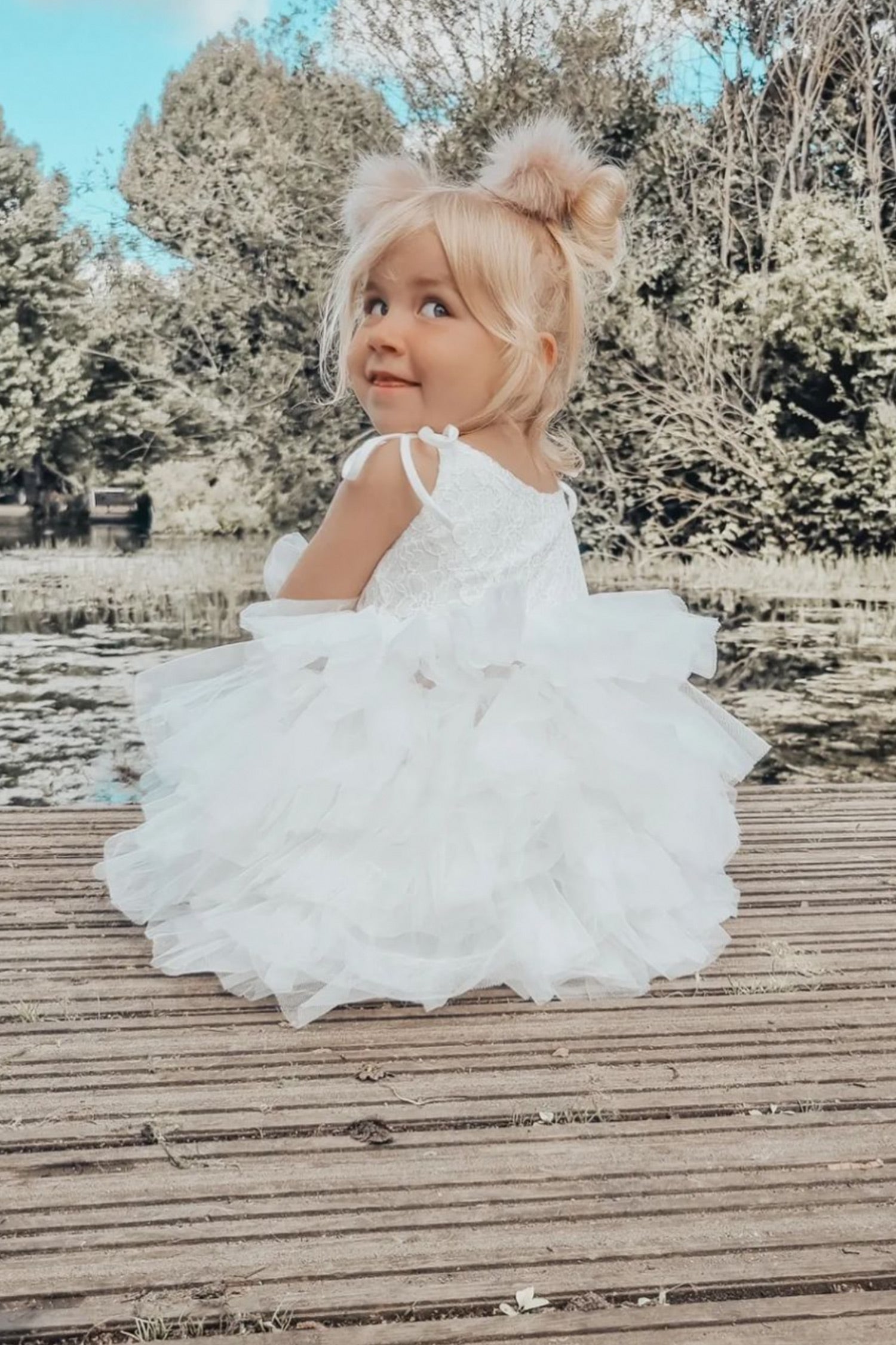 Tilly Tulle Tutu Dress in Snowflake - Mode & Affaire