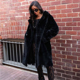 Willow Black Faux Fur Coat